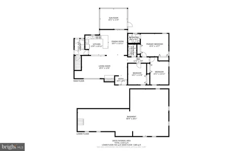 a picture of a bench in room