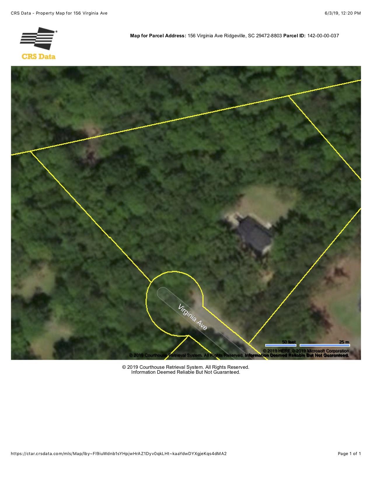 156 Virginia Avenue Ridgeville, SC 29472 - Photo 47 of 51 Tax Map Aerial