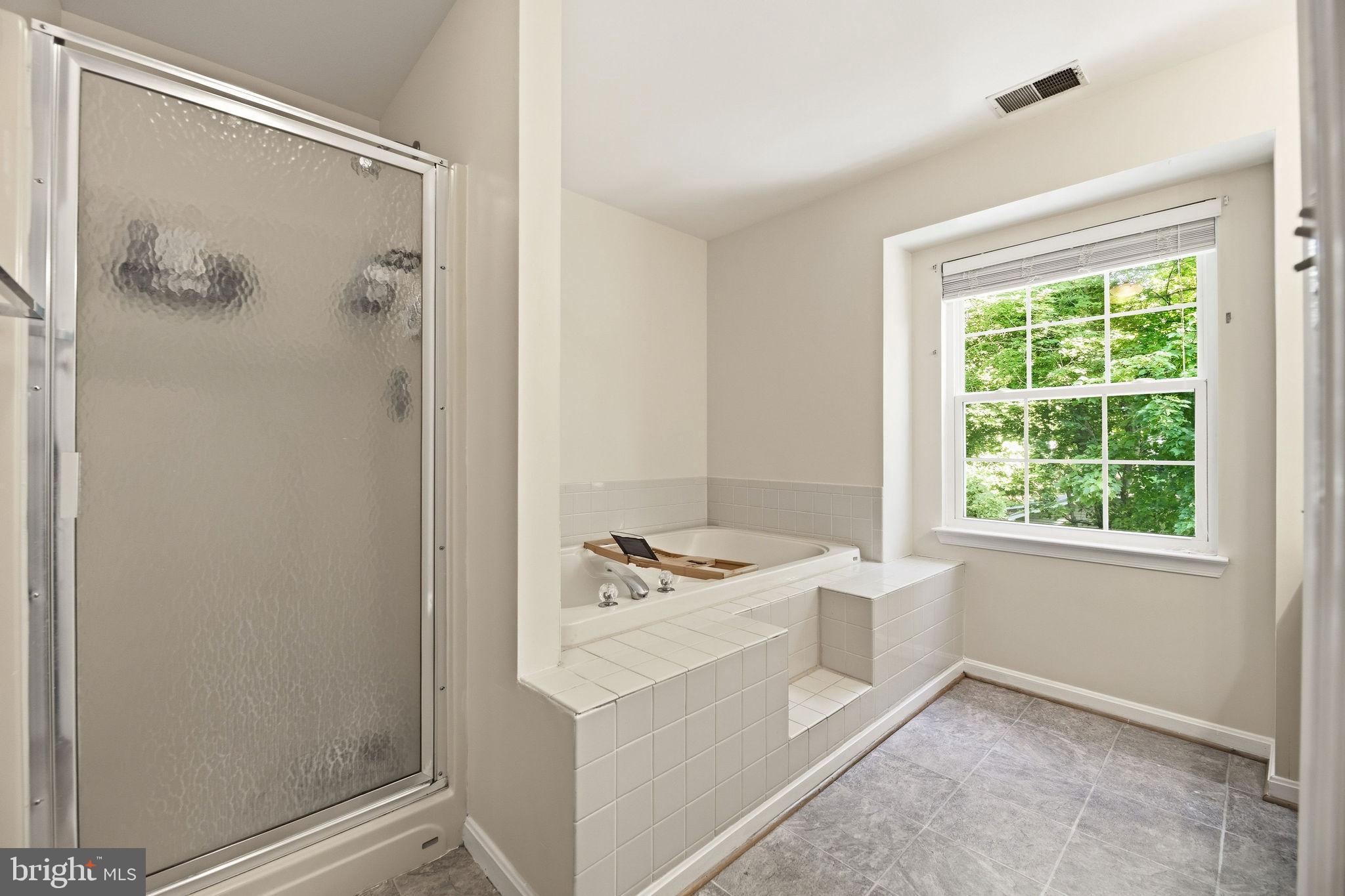 1040 Redeye Road Lusby, MD 20657 - Photo 24 of 51 Large ensuite with step-in shower and soaking tub