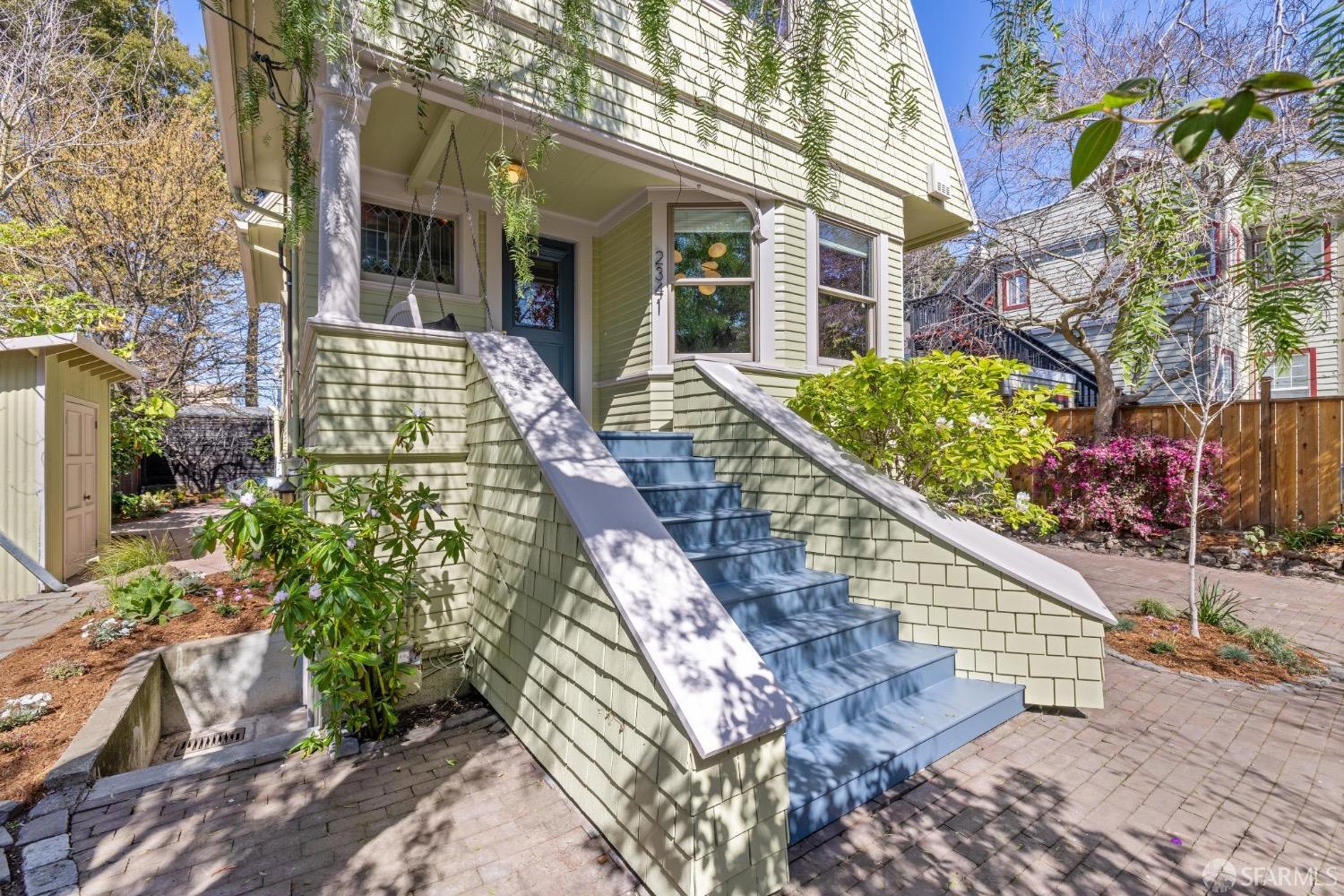 2341 Carleton Street Berkeley, CA 94704 - Photo 3 of 66 a view of a house with a yard and potted plants
