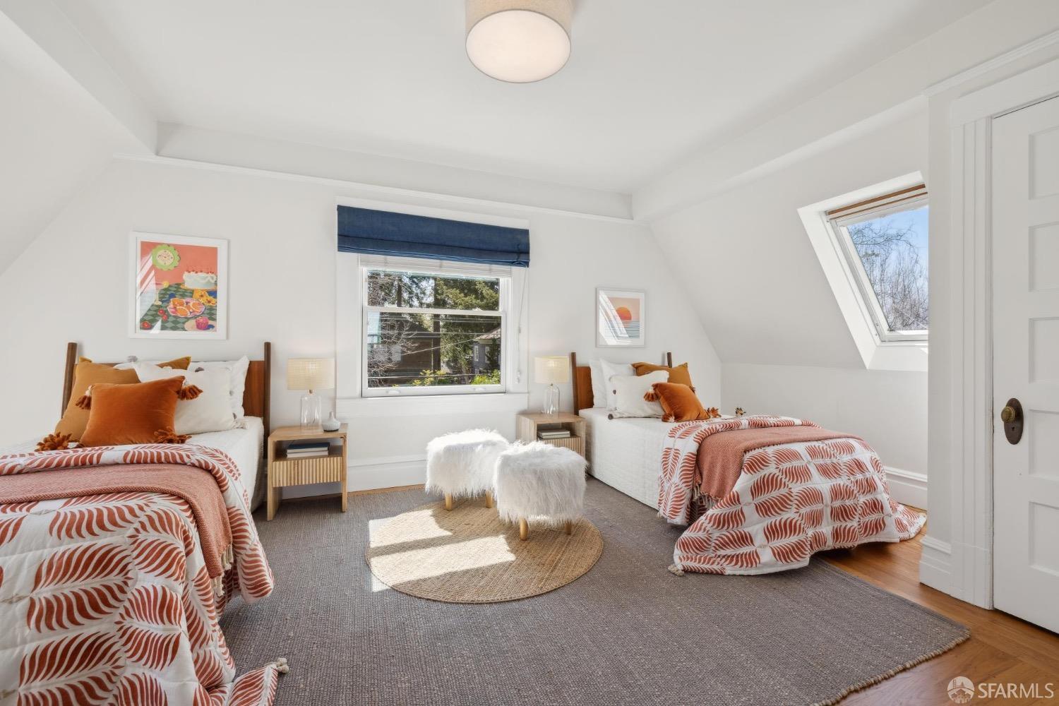 2341 Carleton Street Berkeley, CA 94704 - Photo 31 of 66 a bedroom with two beds and a couch