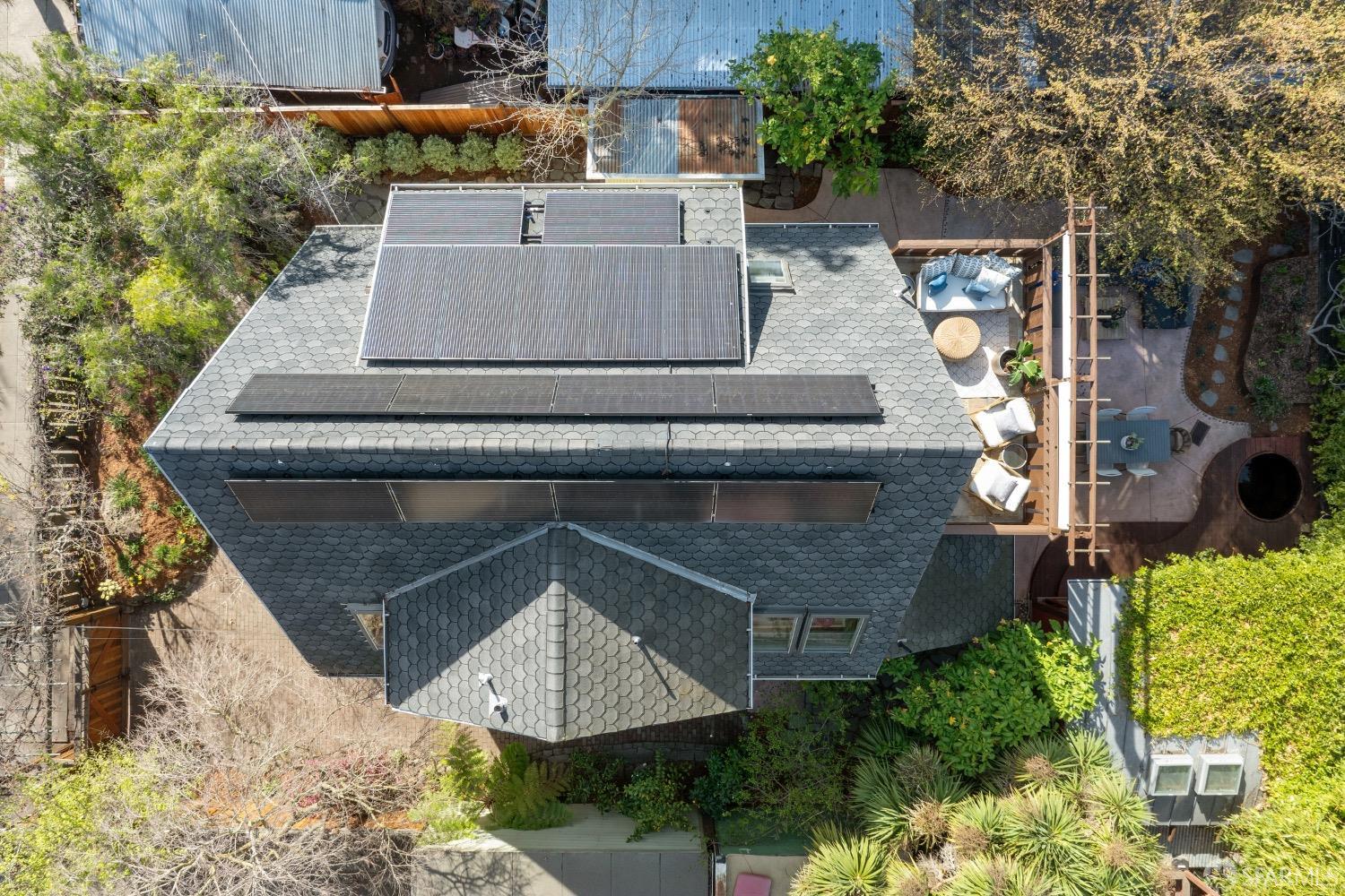 2341 Carleton Street Berkeley, CA 94704 - Photo 64 of 66 a aerial view of a house with a yard and large tree