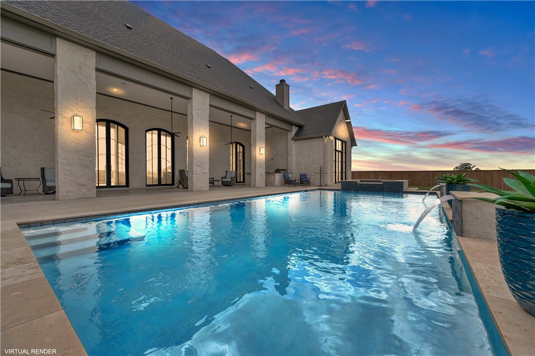 117 Iris Street Lorena, TX 76655 - Photo 65 of 82 a view of a swimming pool with an outdoor seating