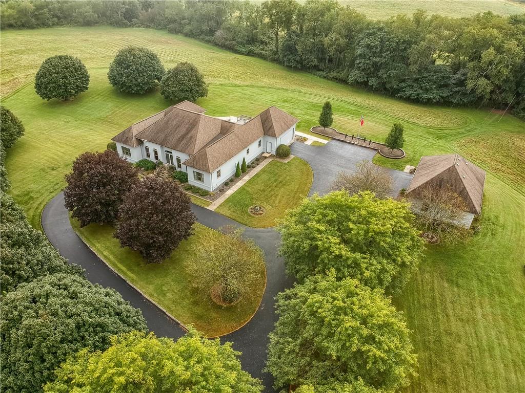 180 Brandon Road Slippery Rock, PA 16057 - Photo 11 of 50 Aerial view showing the the Estate, and Governor's driveway.