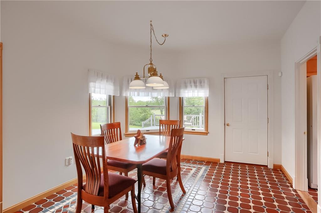 180 Brandon Road Slippery Rock, PA 16057 - Photo 22 of 50 Eat-in kitchen and IMPRESSIVE CUSTOM tile work!