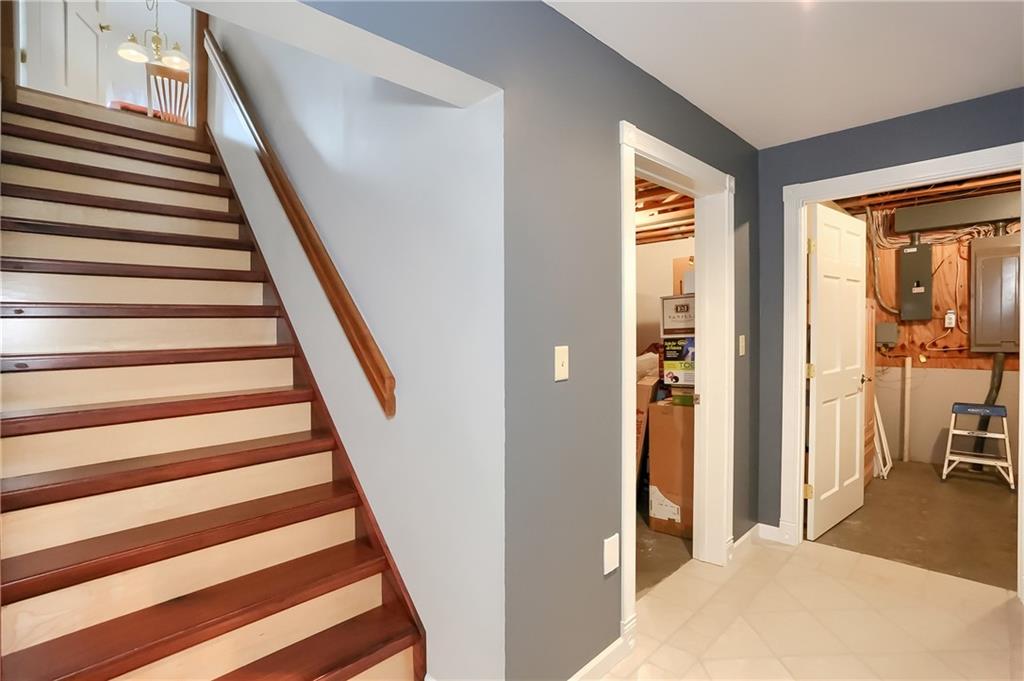 180 Brandon Road Slippery Rock, PA 16057 - Photo 39 of 50 Custom Poplar stairwell into the walkout, finished basement.