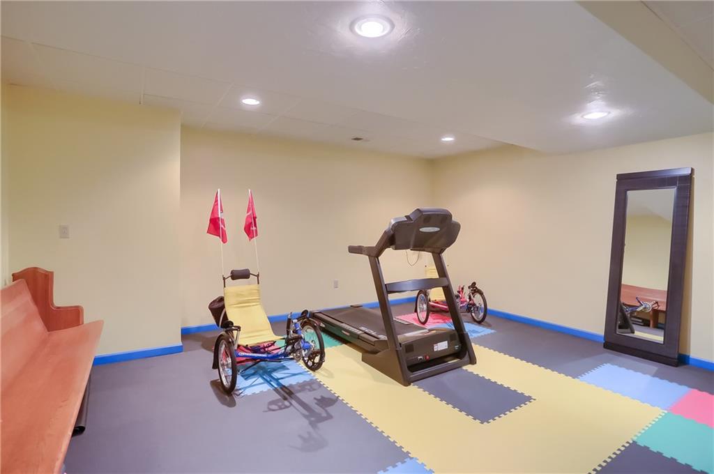 180 Brandon Road Slippery Rock, PA 16057 - Photo 43 of 50 Lower level workout room adjacent to kids playroom/hobby room!
