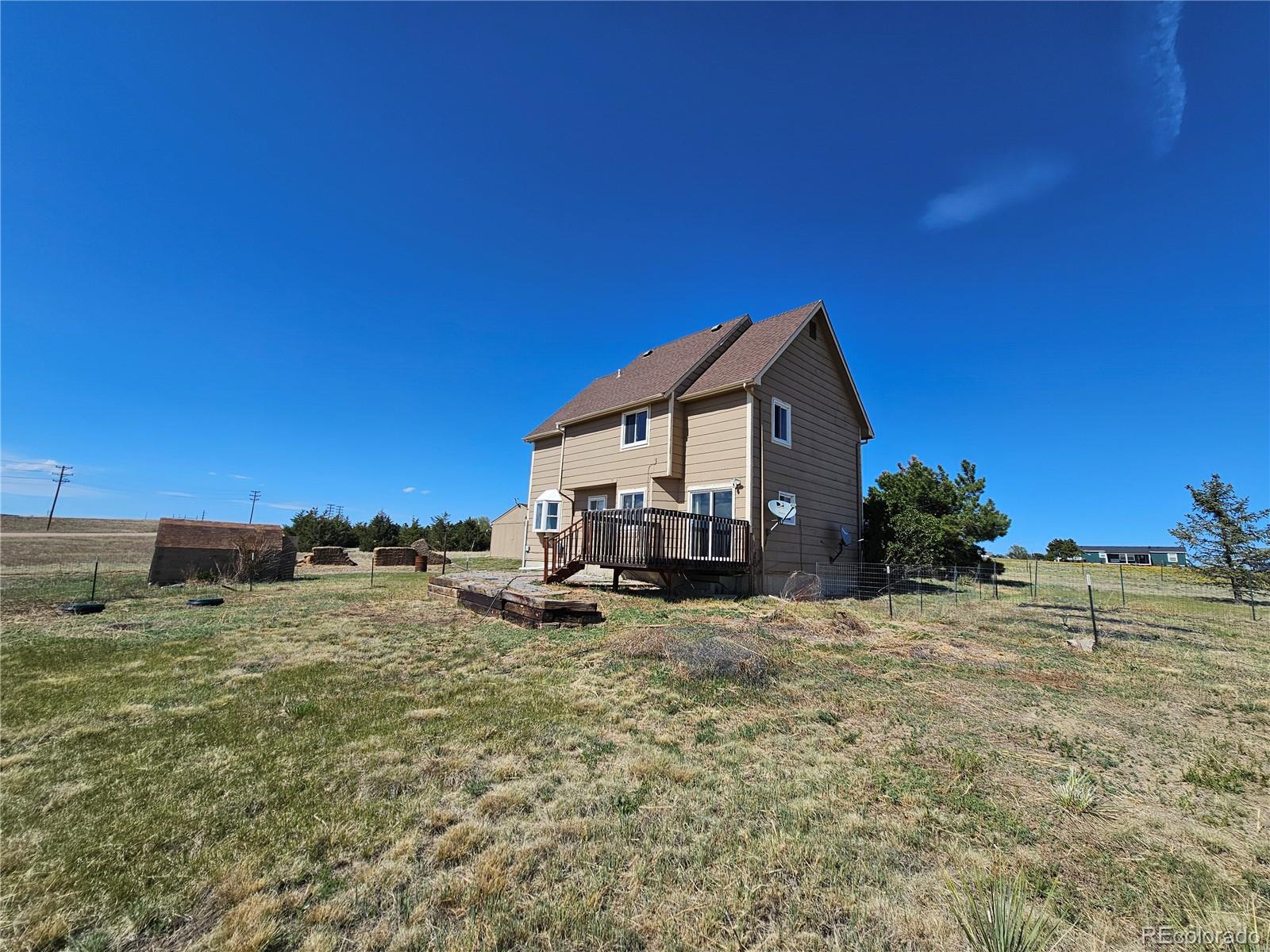16985 Sage Crest Road Peyton, CO 80831 - Photo 21 of 25 a view of a house with a big yard