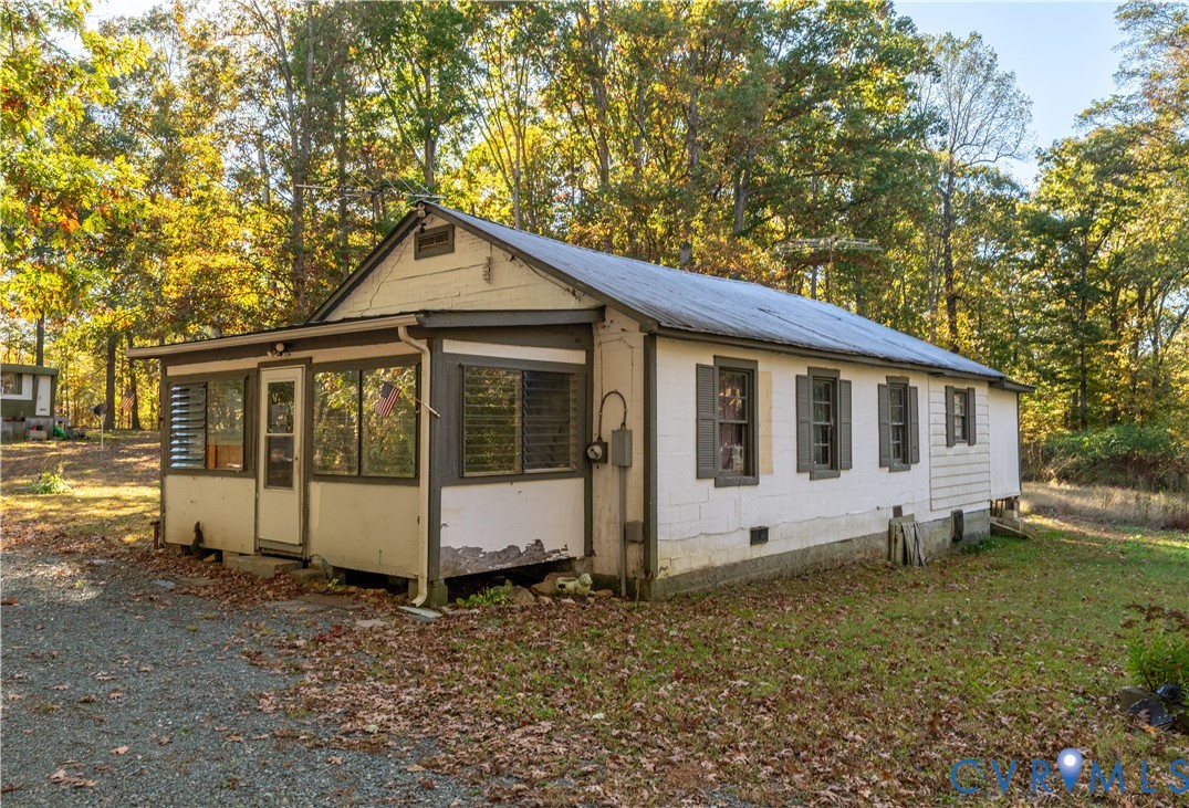 3490 Hadensville-Fife Road Goochland, VA 23063 - Photo 2 of 4 View of side of property featuring a sunroom, view