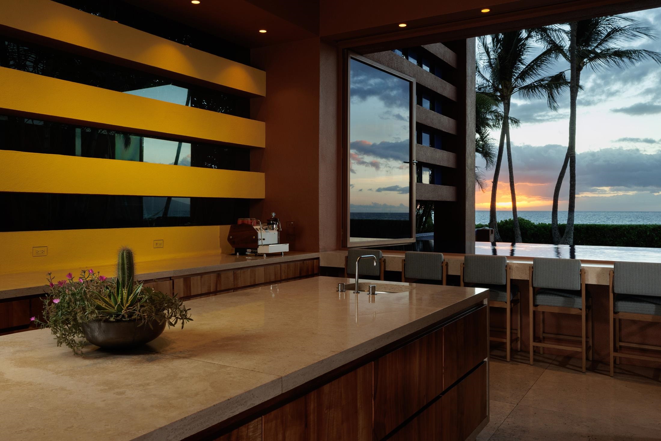 3200 South Kihei Road Kihei, HI 96753 - Photo 30 of 36 a kitchen with a sink and a large window