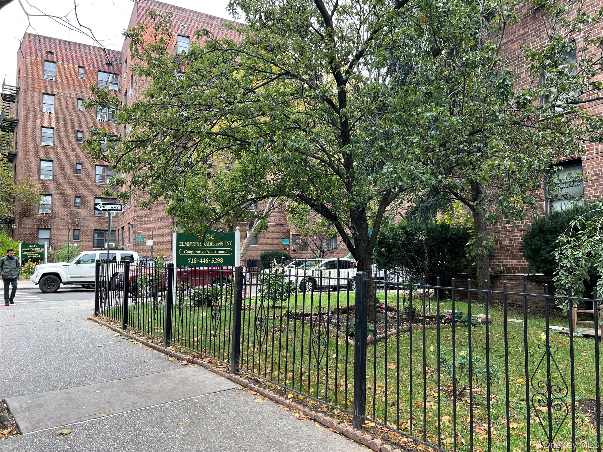 84-16 Elmhurst Avenue, Unit 6D Queens, NY 11373 - Photo 2 of 2 a view of a wrought iron fences in front of a building
