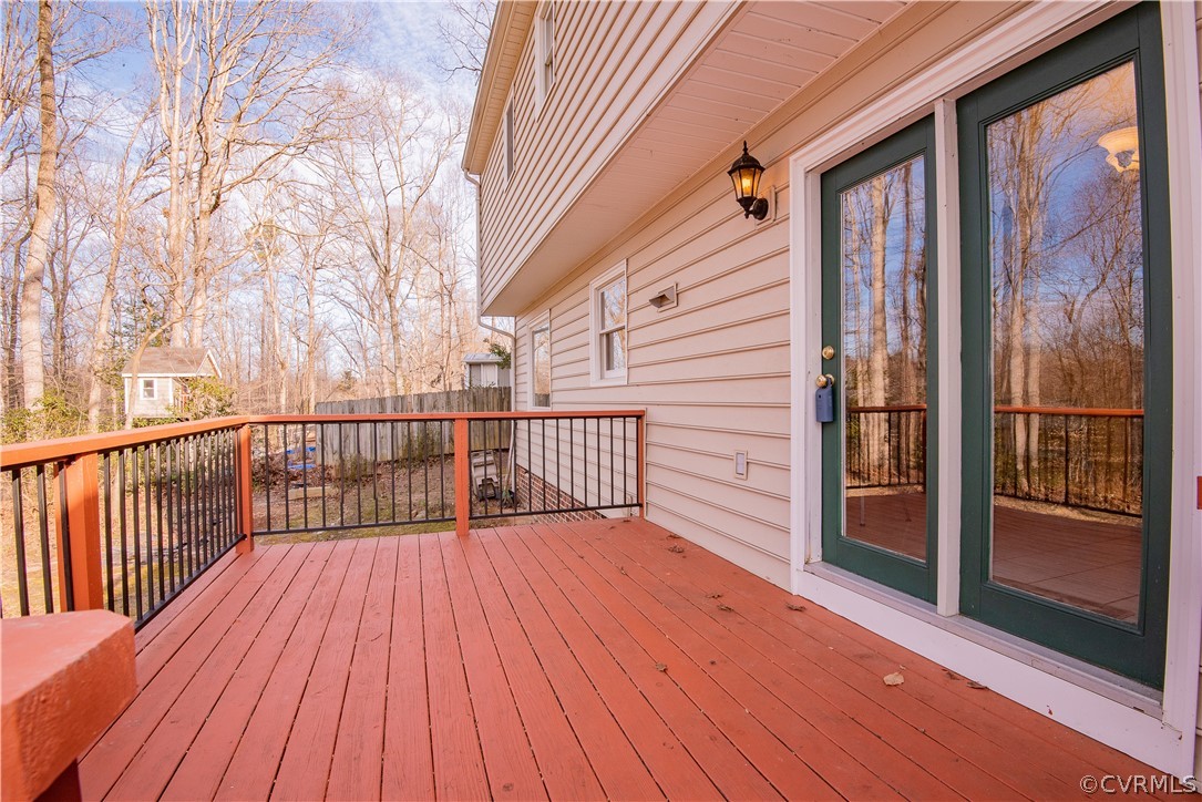 2312 Brookforest Road Midlothian, VA 23112 - Photo 14 of 39 a view of a balcony with wooden floor