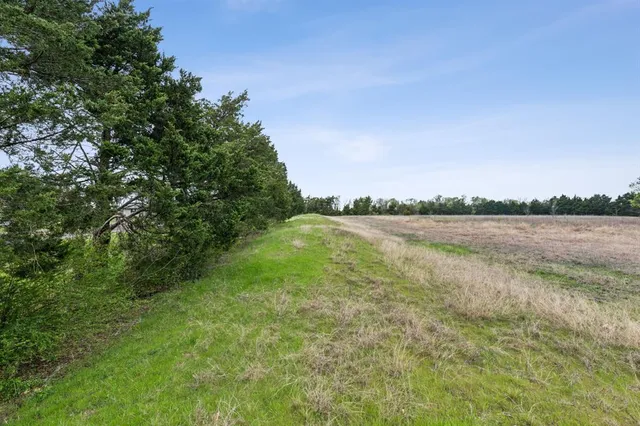 a view of a lake with a city
