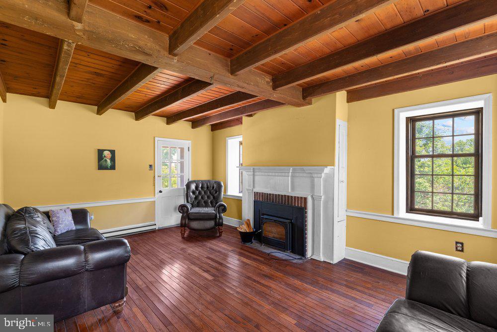 201 East Moyer Road Pottstown, PA 19464 - Photo 12 of 64 a living room with furniture and a fireplace