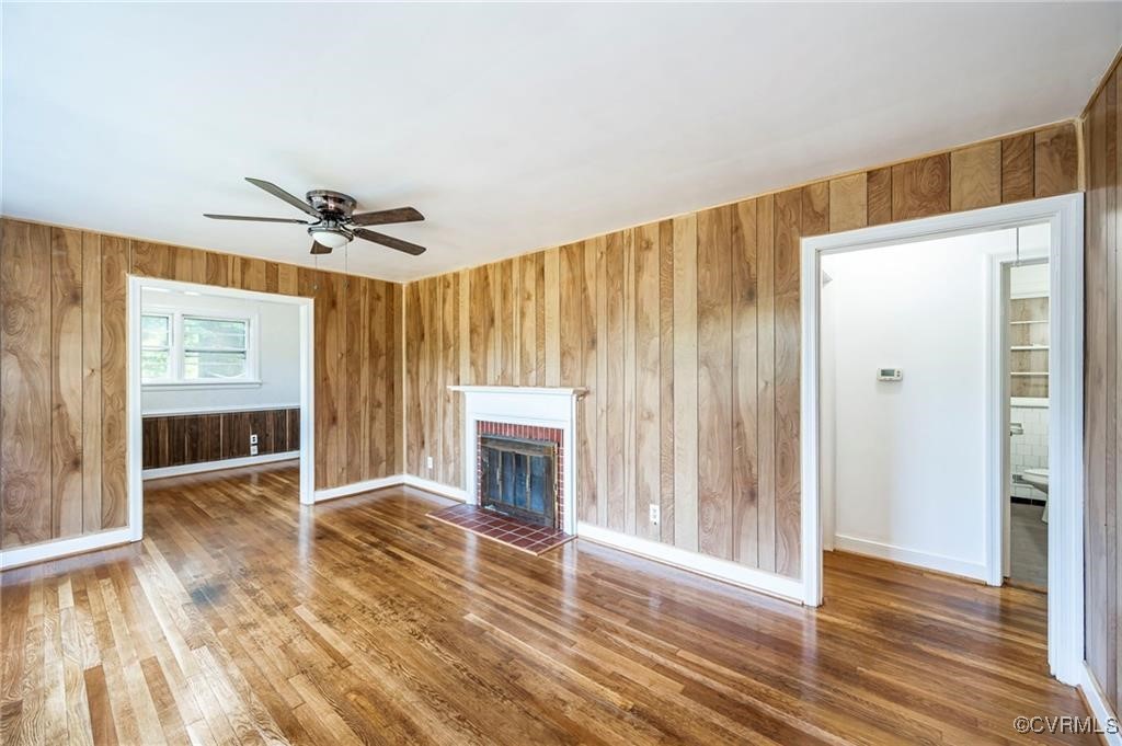 1215 Rosecroft Road Henrico, VA 23229 - Photo 22 of 22 a view of livingroom with hardwood floor and a ceiling fan