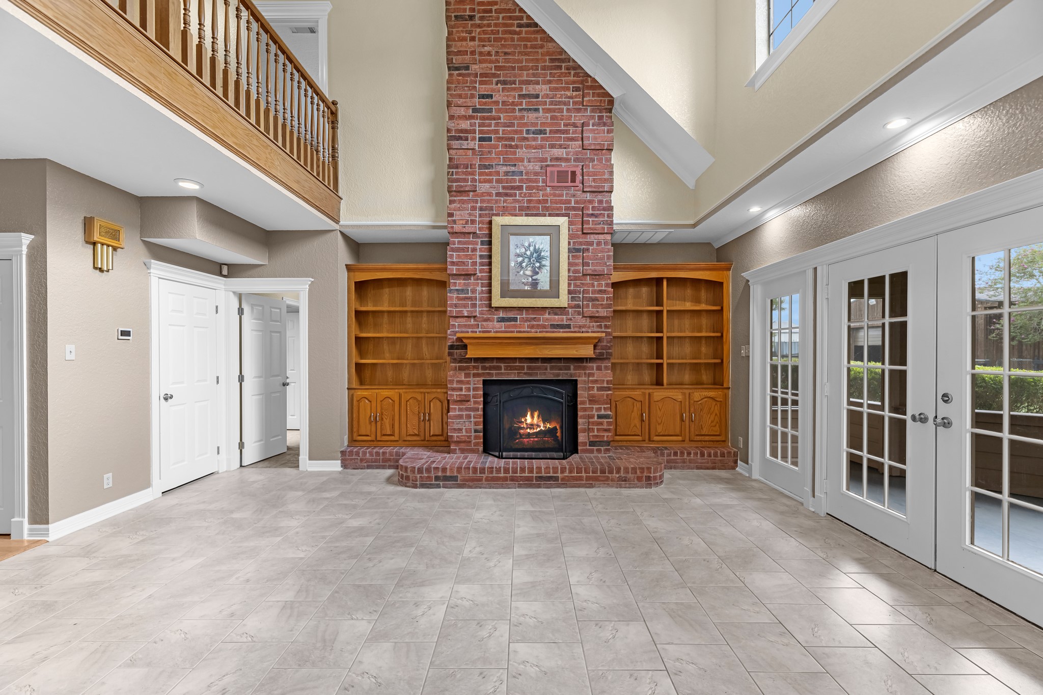 24849 County Road 48 Angleton, TX 77515 - Photo 10 of 48 a view of a livingroom with an empty space and a fireplace