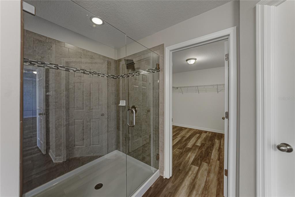 7628 Surf Reed Way Wesley Chapel, FL 33545 - Photo 38 of 76 a bathroom with a shower and a tub