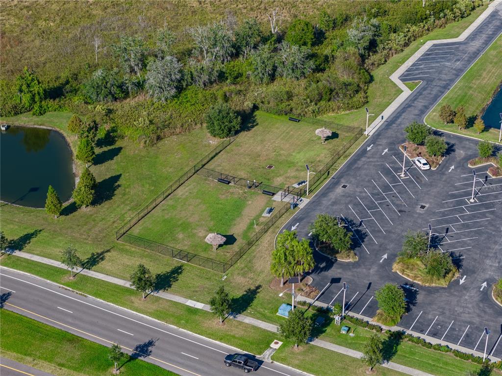 7628 Surf Reed Way Wesley Chapel, FL 33545 - Photo 61 of 76 an aerial view of a yard