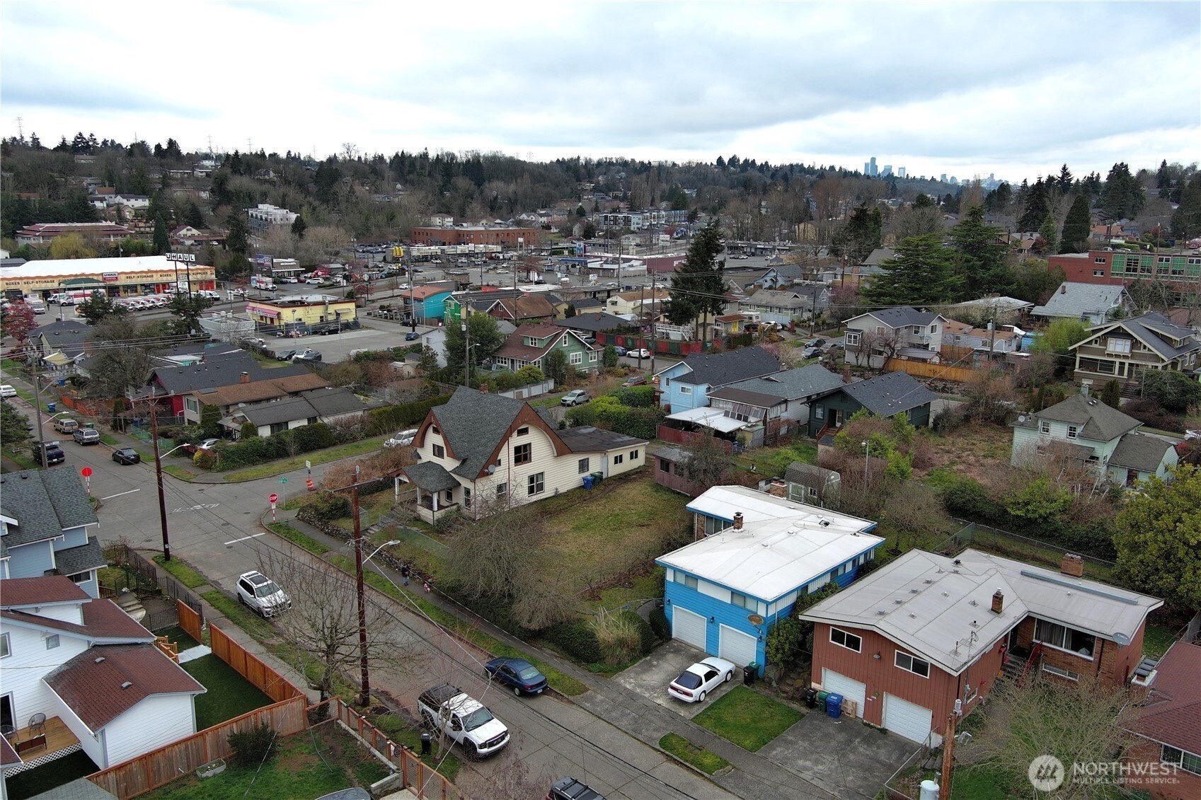 3902 South Angel Place Seattle, WA 98118 - Photo 38 of 39 an aerial view of a city with lots of residential buildings