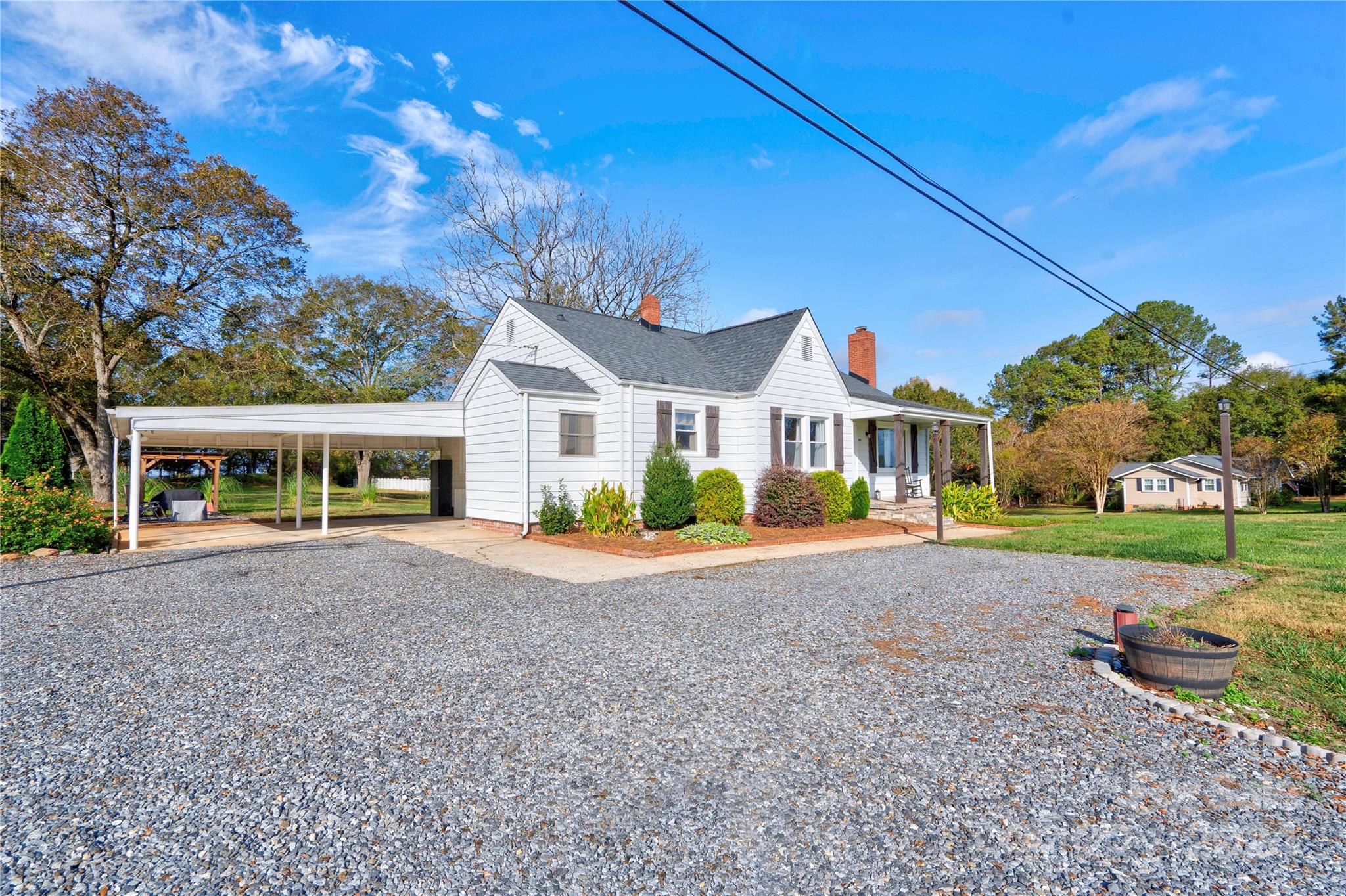 414 Poplar Springs Church Road Shelby, NC 28152 - Photo 28 of 37 a front view of house with yard and green space