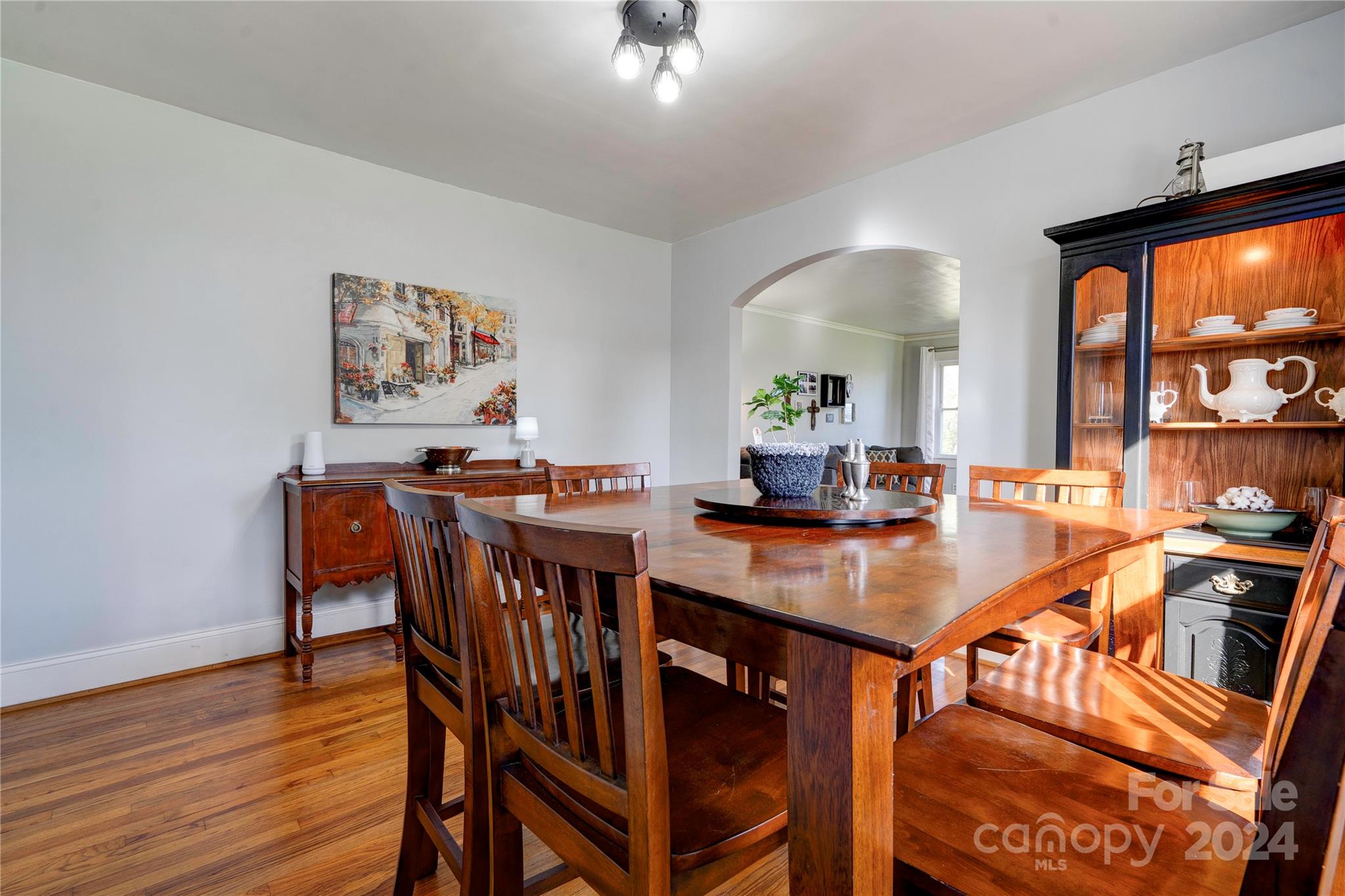 414 Poplar Springs Church Road Shelby, NC 28152 - Photo 6 of 37 a view of a dining room with furniture and wooden floor