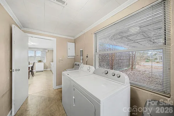 a room with storage and utility