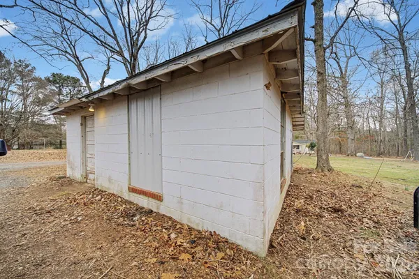 a backyard of a house