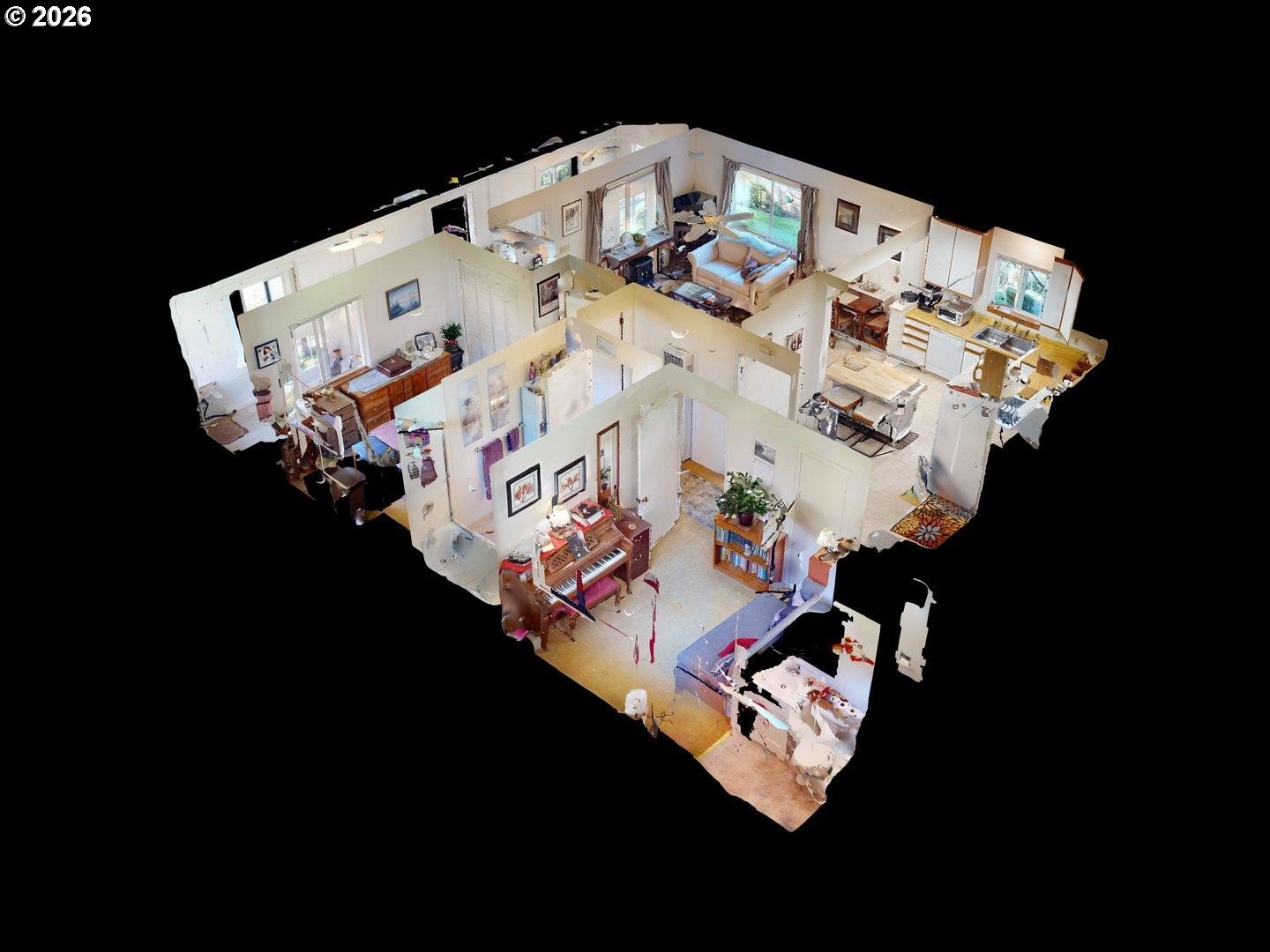 99270 Winchuck River Road Brookings, OR 97415 - Photo 40 of 40 a white bed sitting in a bedroom next to a computer on a desk