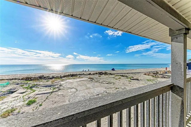 a view of an ocean beach