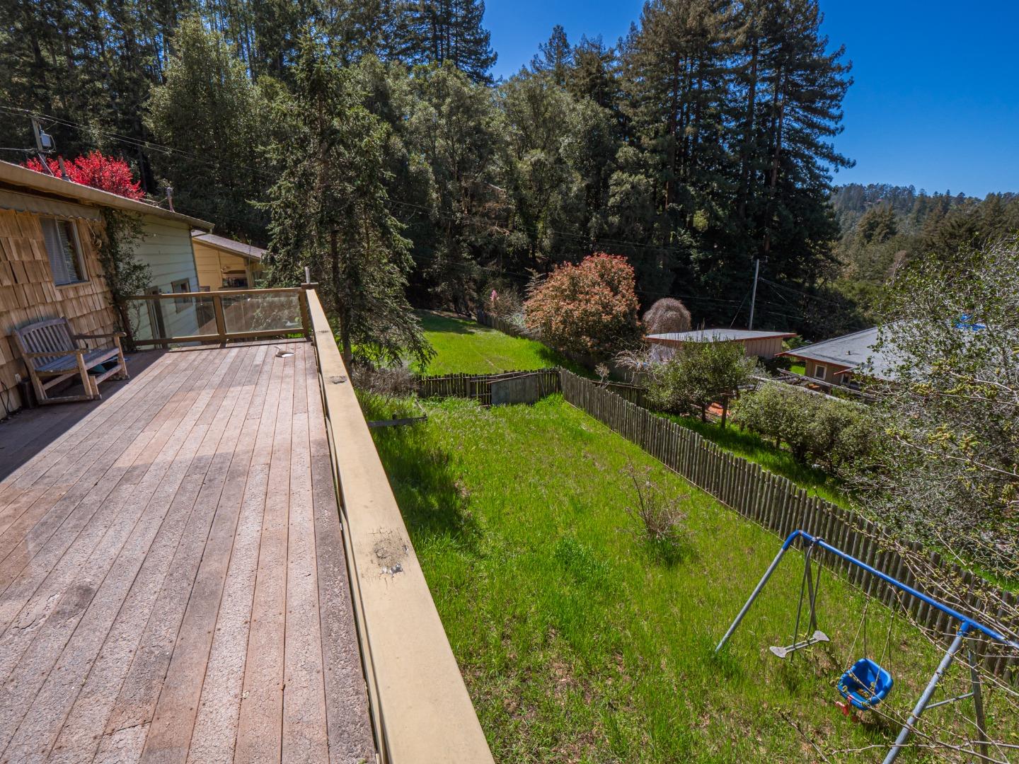 135 McKay Road Aptos, CA 95003 - Photo 45 of 57 a view of a backyard with plants