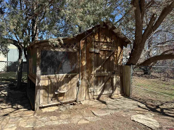 a view of a house with a door