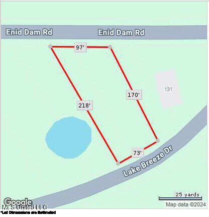 Enid Dam Road Pope, MS 38658 - Photo 3 of 3 Lot 1303_property dimensions