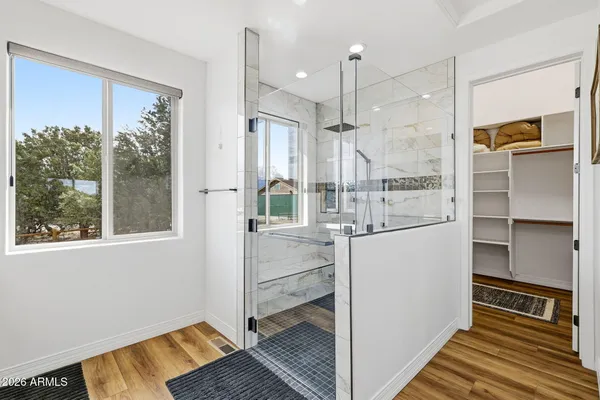 a view of a walk in closet