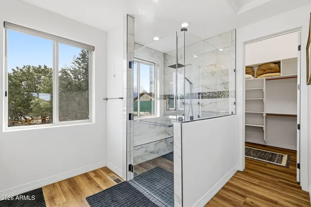 a view of a walk in closet