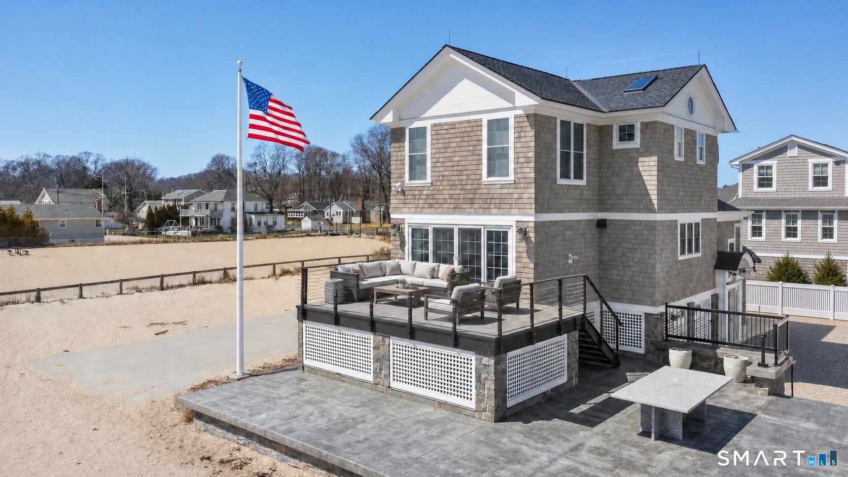 40 Pond Road Old Lyme, CT 06371 - Photo 13 of 35 a front view of a house with a porch