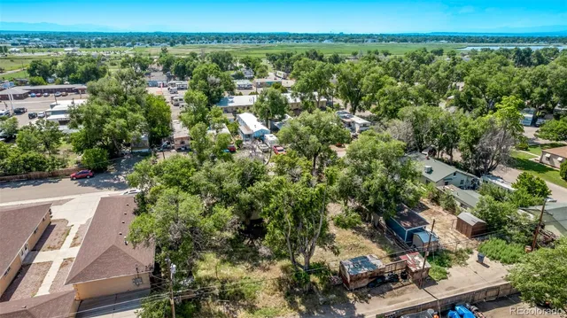 an aerial view of multiple house