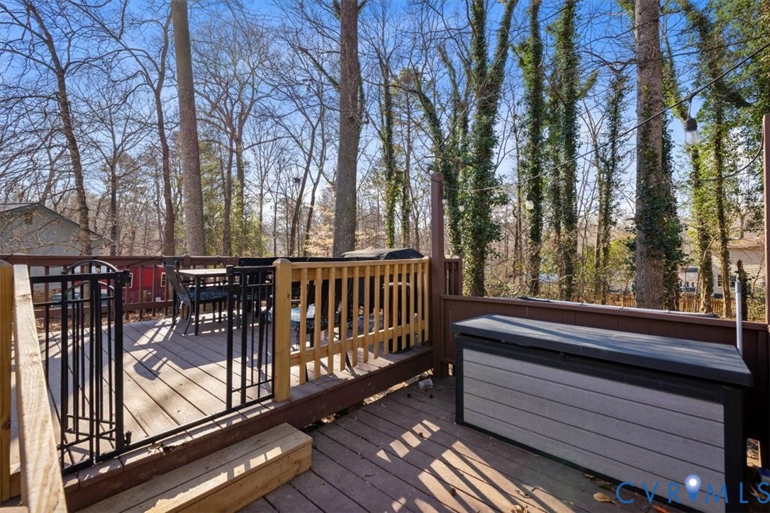 12505 Mandolin Drive Midlothian, VA 23113 - Photo 20 of 26 a view of balcony with wooden floor and fence