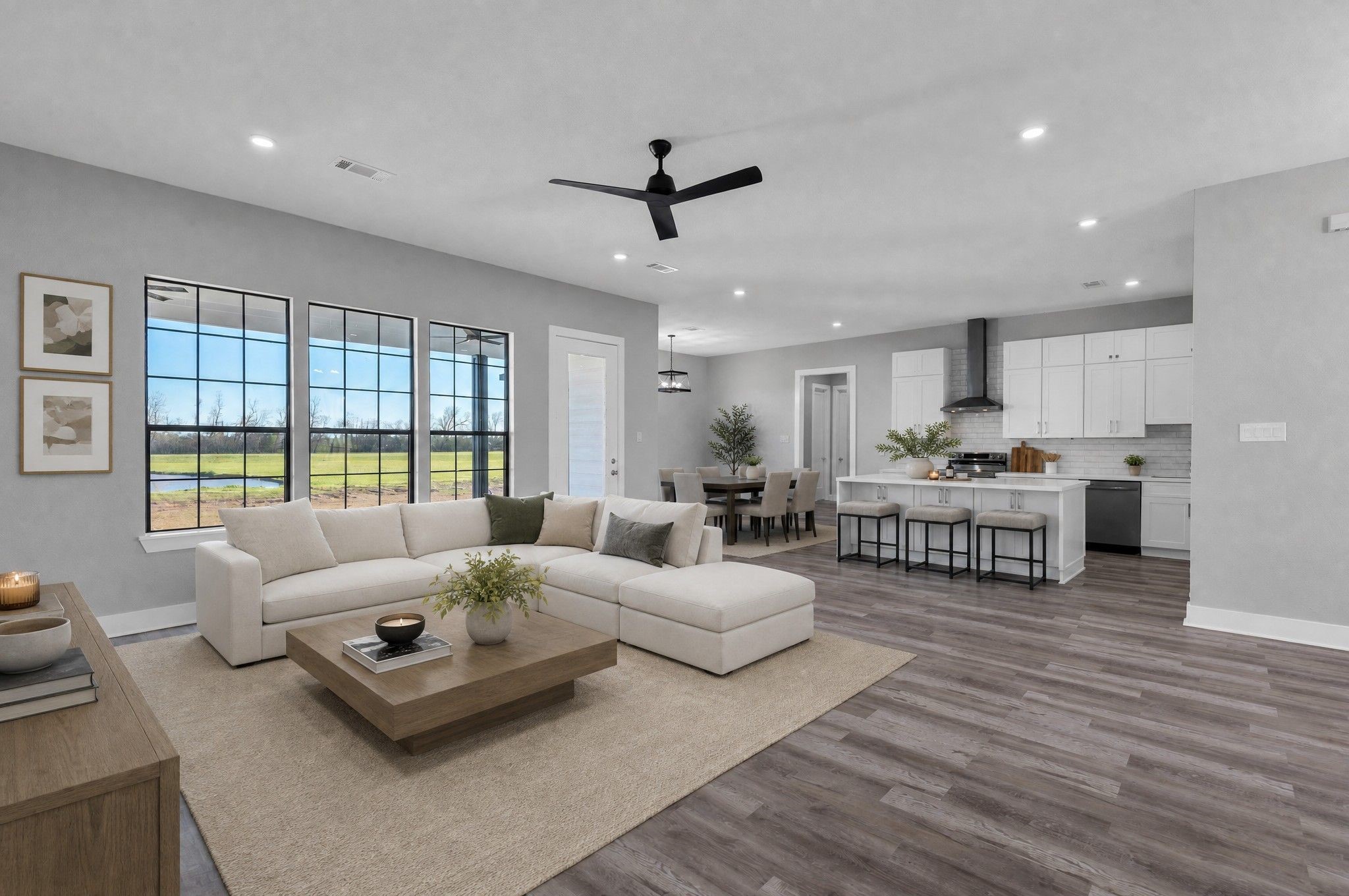519 Chuckwagon Trail Angleton, TX 77515 - Photo 6 of 34 a living room with furniture and a large window