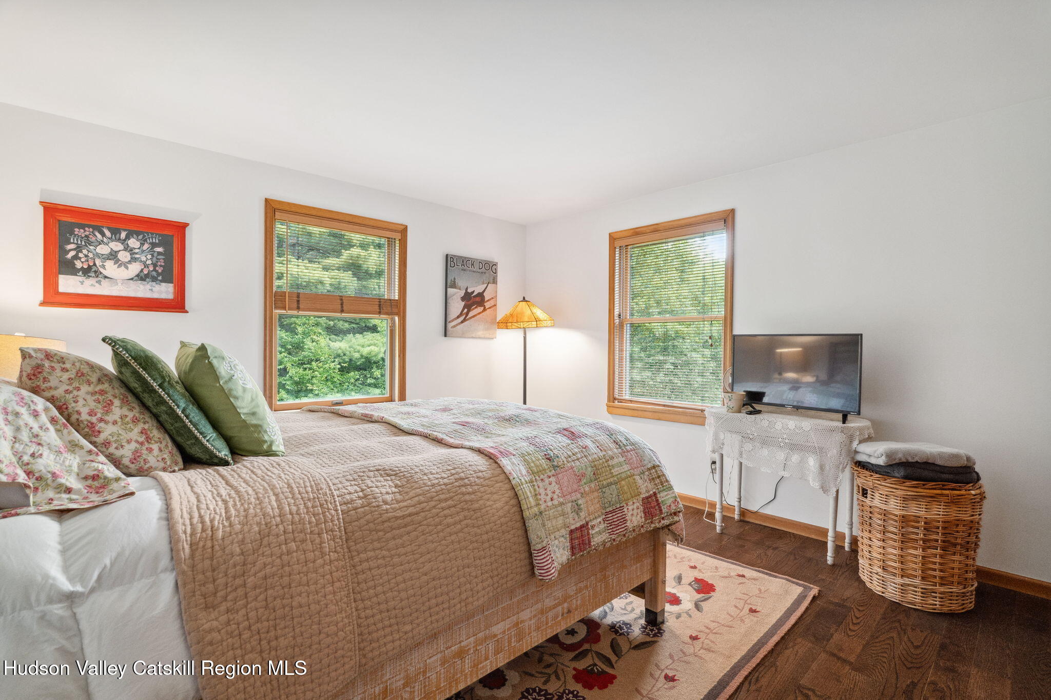 552 Bear Kill Road Gilboa, NY 12076 - Photo 17 of 63 a bedroom with a bed and wooden floor