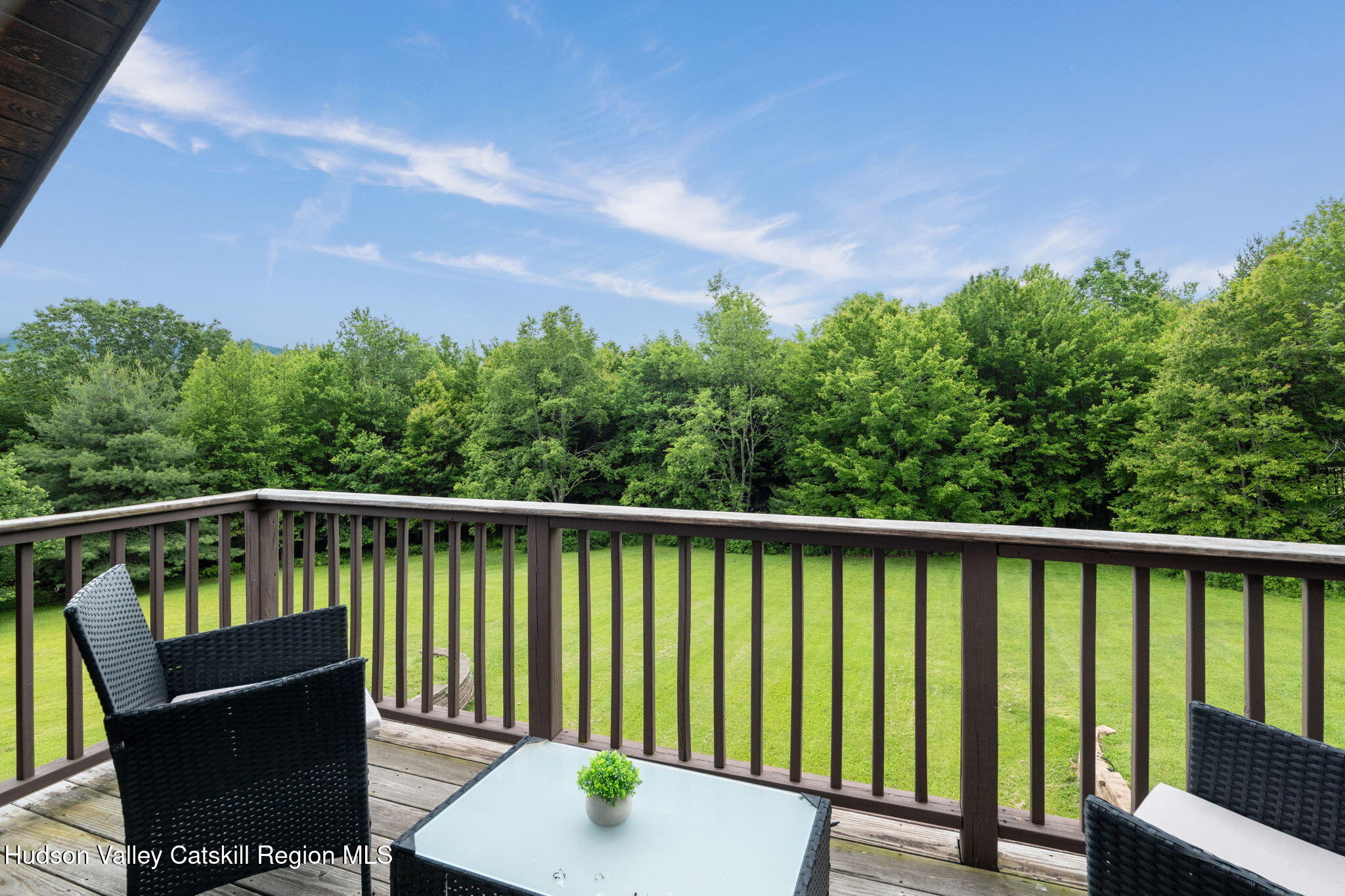 552 Bear Kill Road Gilboa, NY 12076 - Photo 37 of 63 a view of a two chairs in the balcony