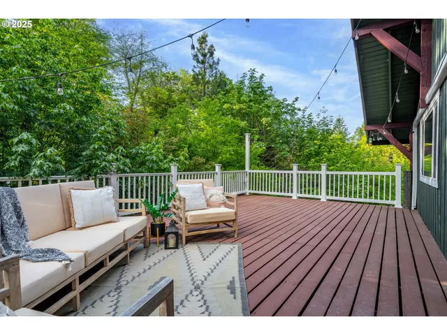 a view of couches on the deck