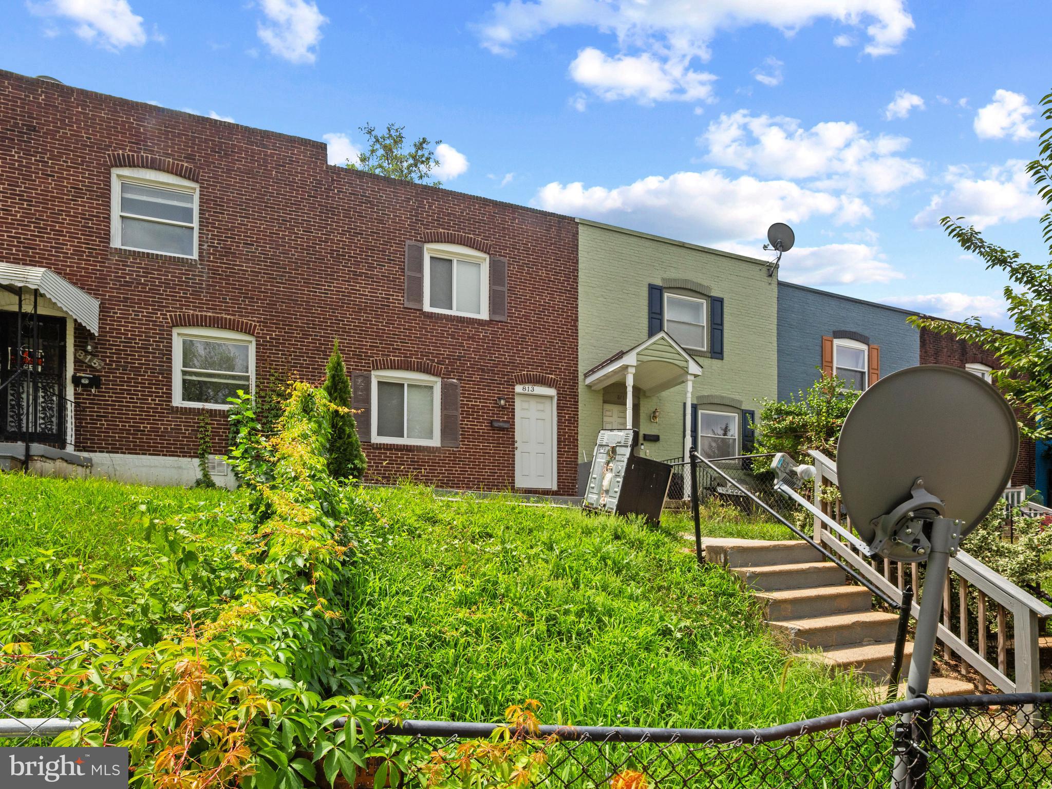 a house view with a garden space