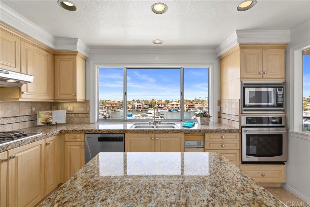 Boats and bay views from kitchen.