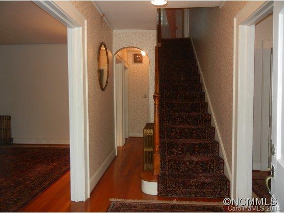 355 South Ridgecrest Street Rutherfordton, NC 28139 - Photo 7 of 24 a view of a hallway with wooden floor and entryway