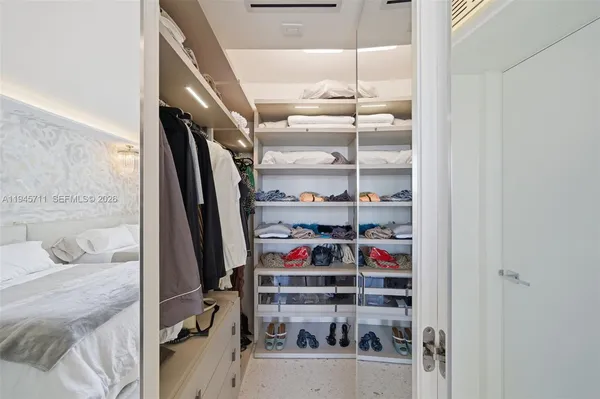 a view of store room with racks