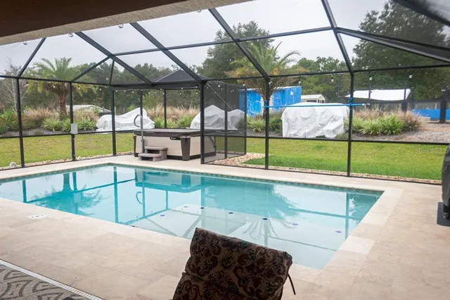 a bedroom with a bed and furniture