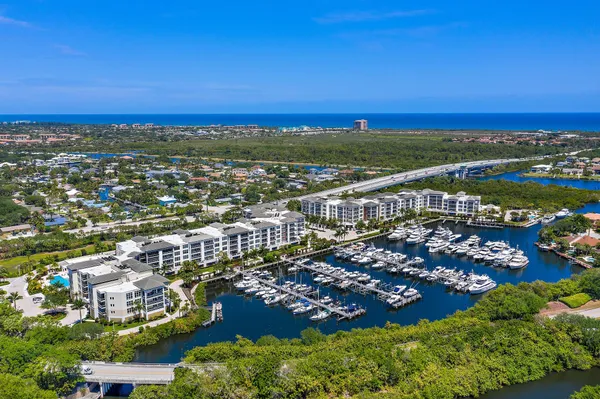 a view of a city with an ocean
