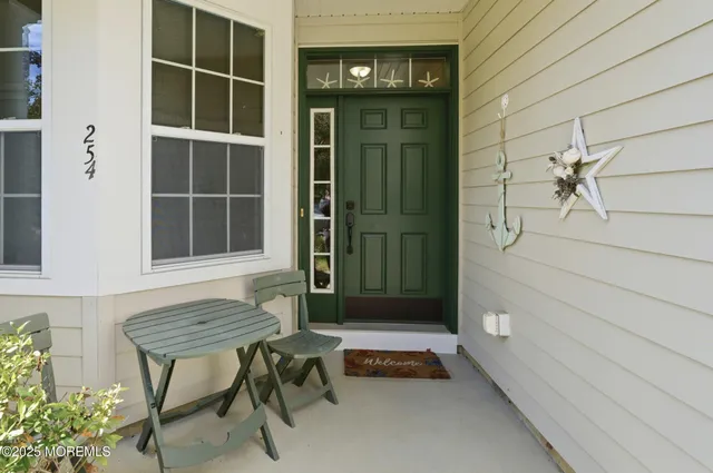 a view of front door of house