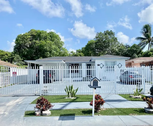 a backyard of a house