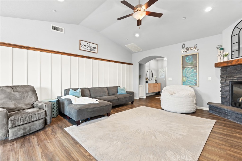 3465 Shaker Lane Chico, CA 95973 - Photo 6 of 34 a living room with furniture and a fireplace